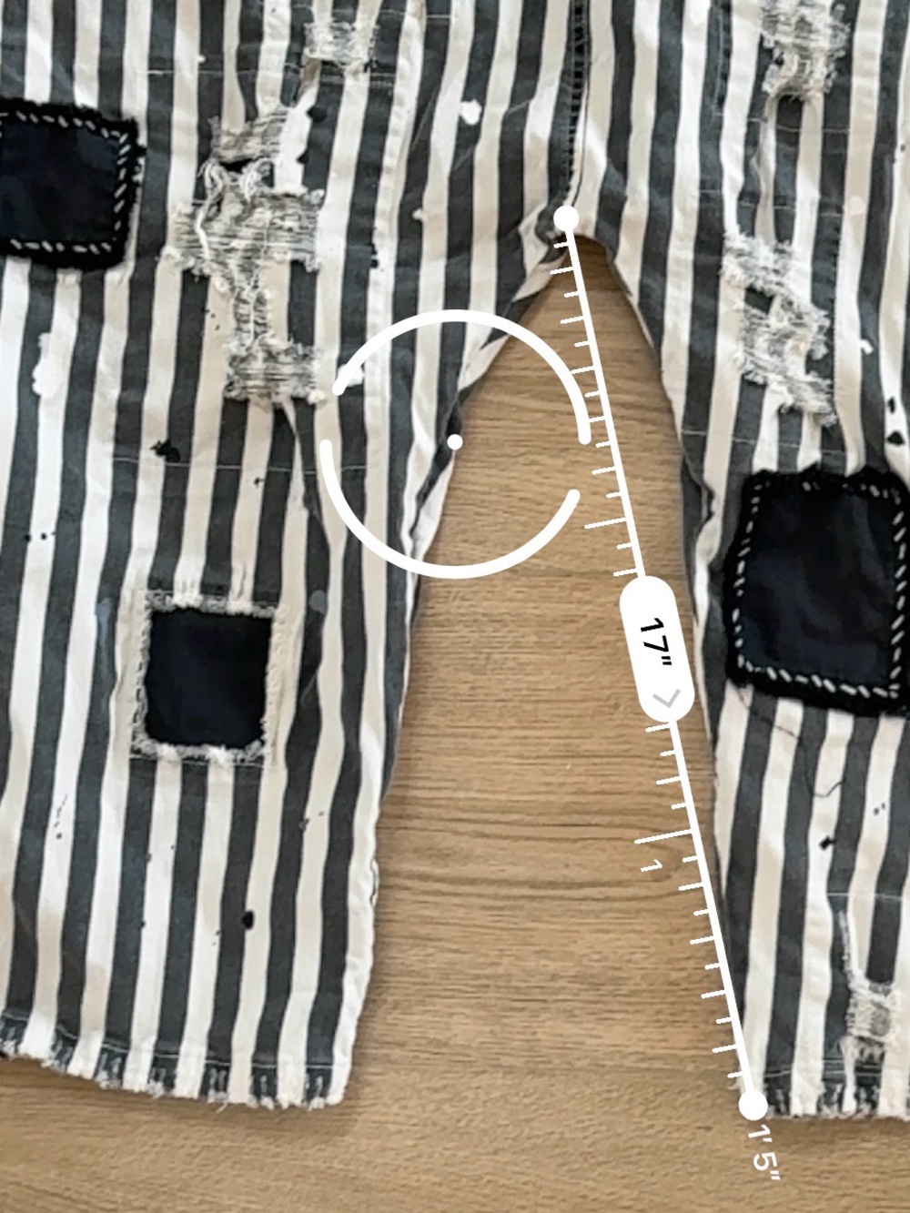 Jaded Gypsy Boho Distressed Patch Paint Splatter Overalls Adjustable Rare - Picture 13 of 16